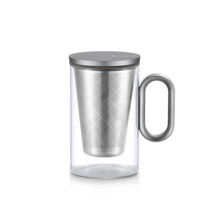 Octagon Silver tea cup (500 ml)