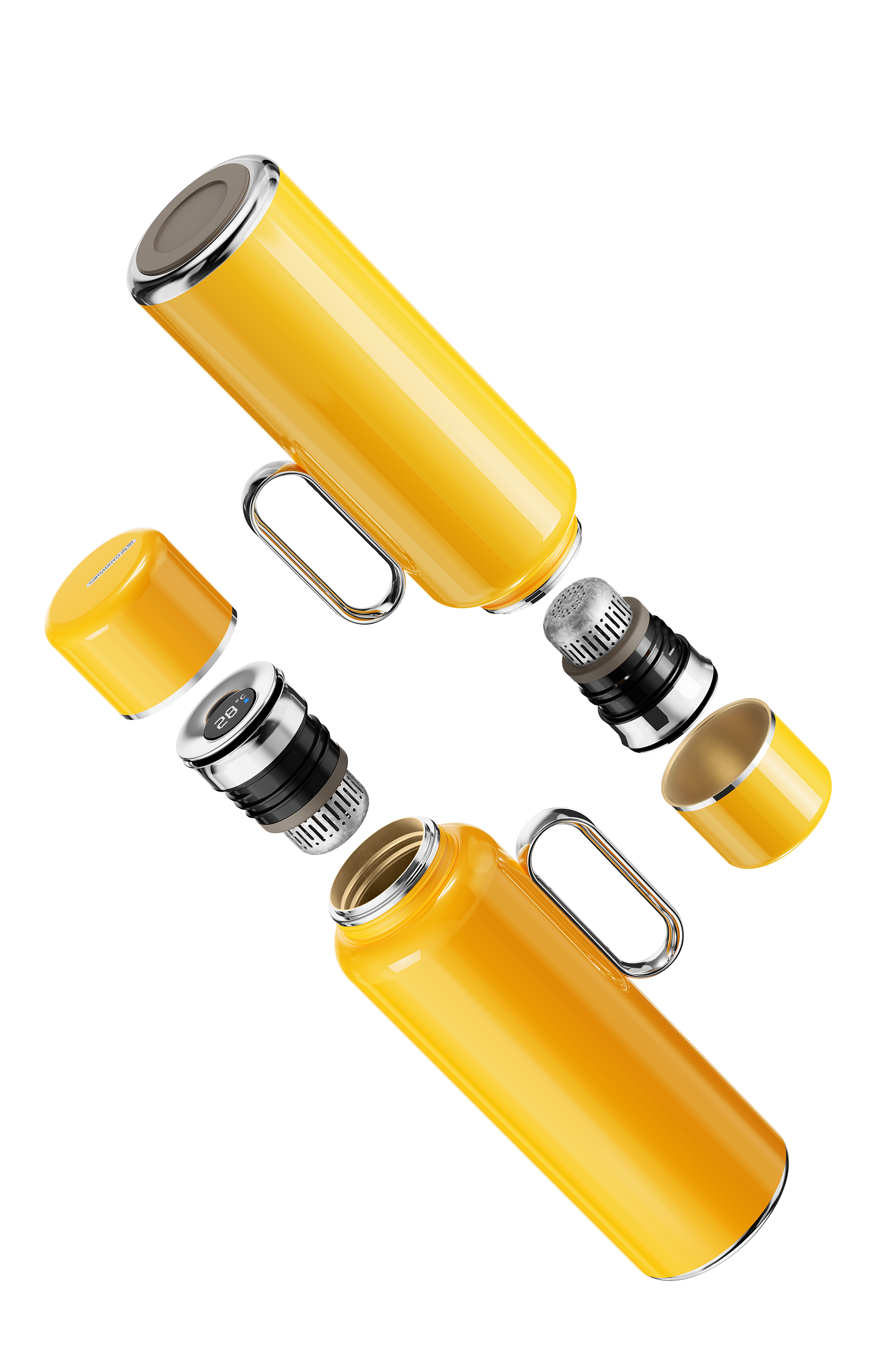 Isolierflasche Nomad Safran (800 ml)